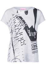 An image of the Betty Barclay Logo Print Short Sleeve Tshirt