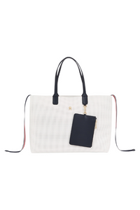 An image of the Tommy Hilfiger Iconic Tommy Perforated Tote