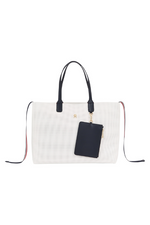 An image of the Tommy Hilfiger Iconic Tommy Perforated Tote