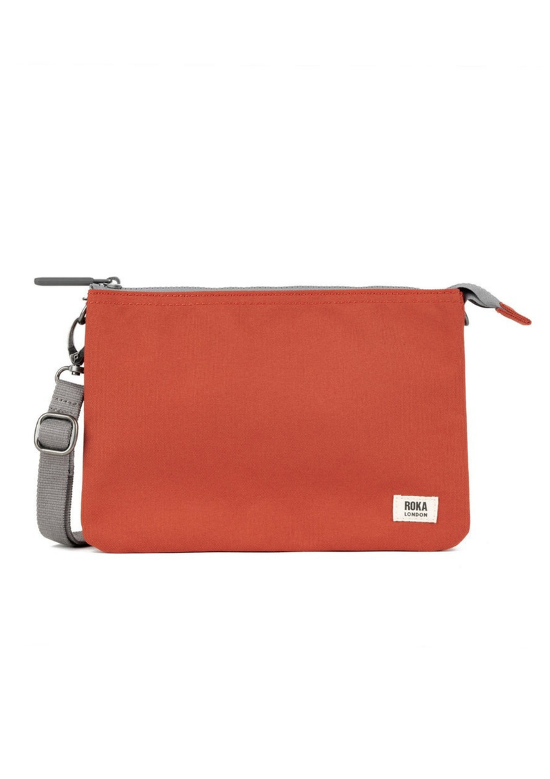 An image of the ROKA London Carnaby Crossbody XL Recycled Canvas