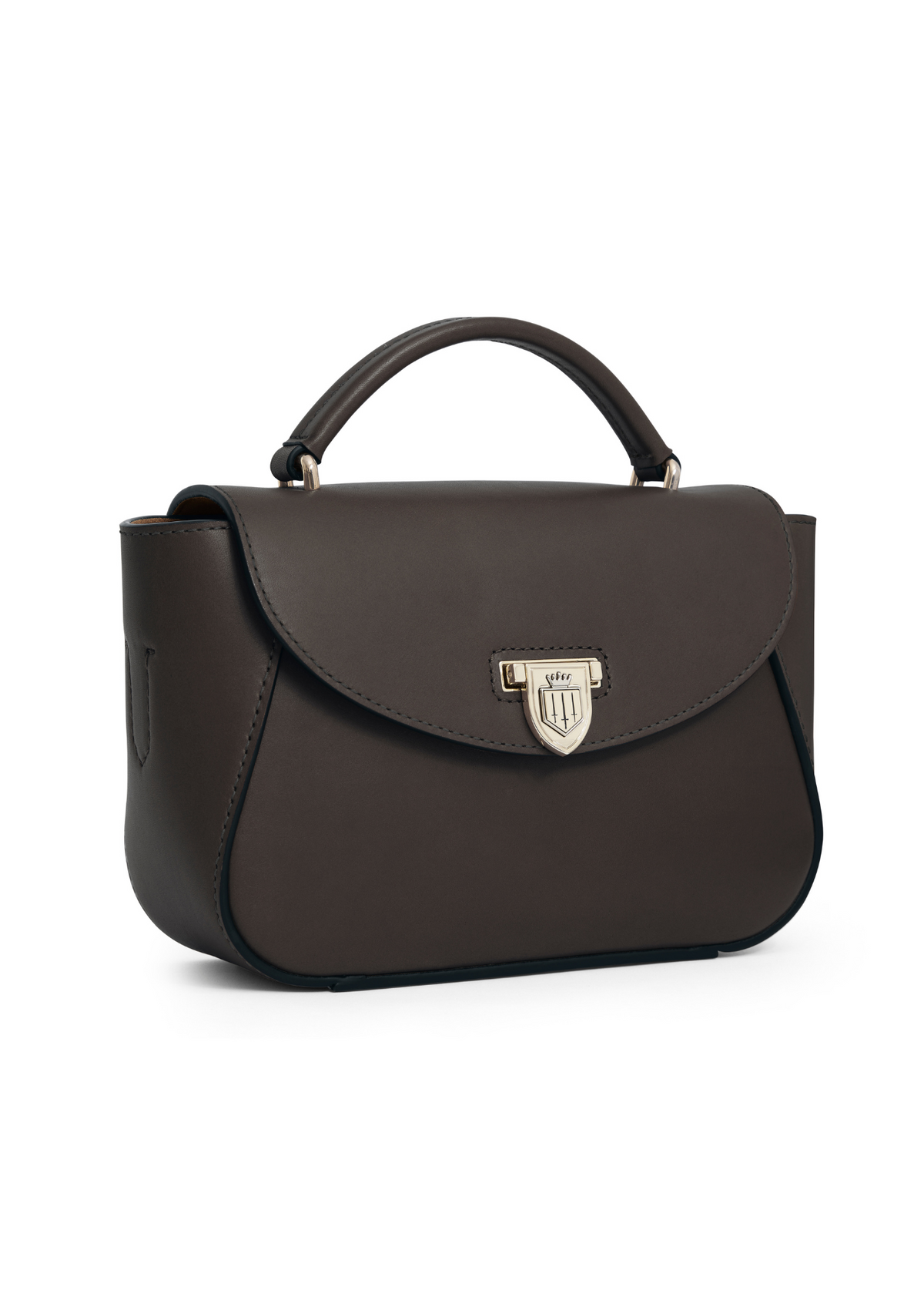 An image of the Fairfax & Favor Fairfax & Favor Mini Blenheim Handbag Mahogany Leather