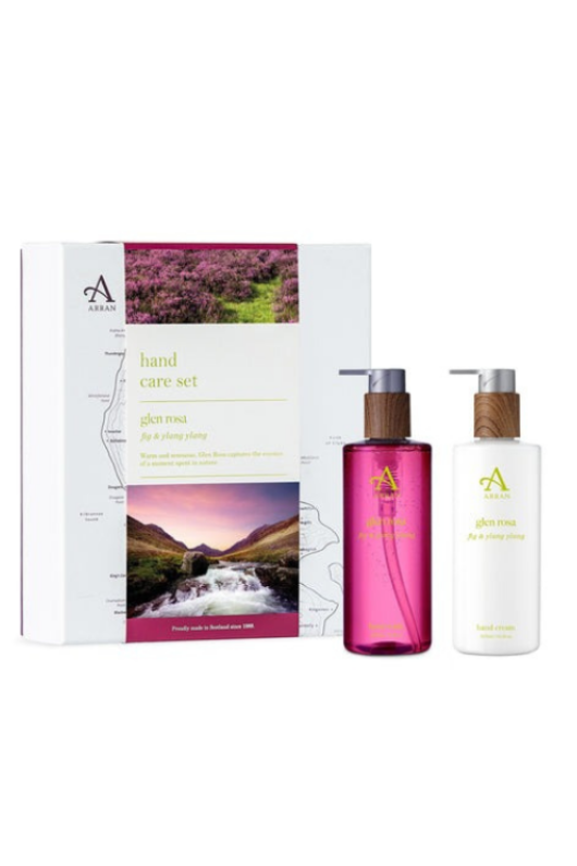 An image of the ARRAN Sense of Scotland Glen Rosa Fig & Ylang Ylang Hand Care Gift Set.