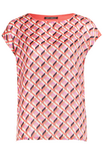 An image of the Betty Barclay Cap Sleeve Blouse Top