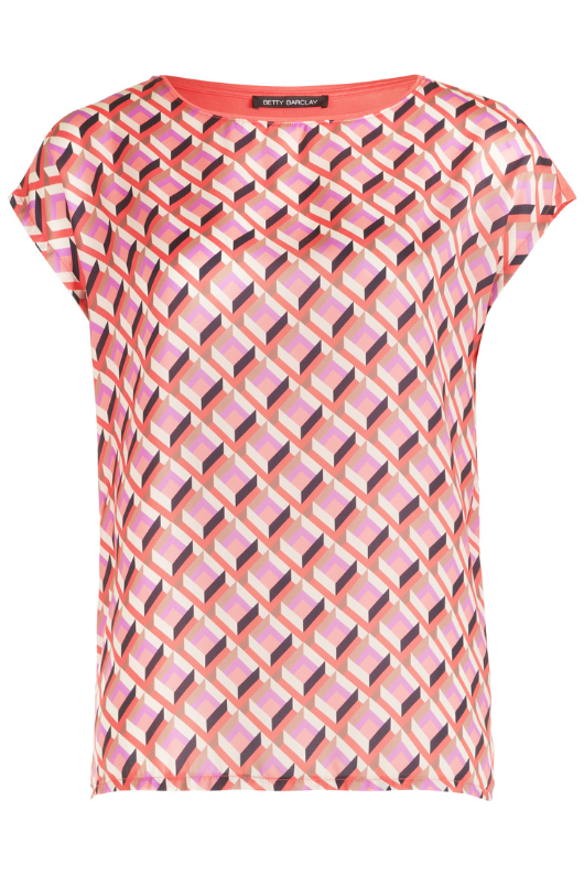 An image of the Betty Barclay Cap Sleeve Blouse Top