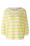 An image of the Oui 3/4 Sleeve Stripe Jumper