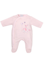An image of the Dandelion Elephant Cotton Sleepsuit