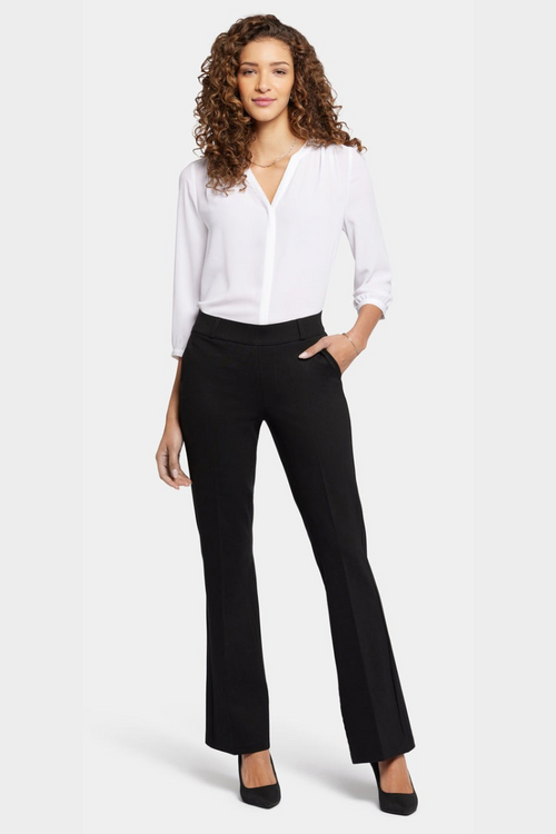 An image of the NYDJ Pull-On Flared Jeans
