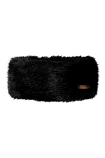 An image of the Barts Fur Headband in the colour Black.