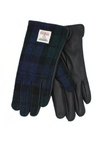 An image of the Heather Accessories Skye Harris Tweed And Leather Women's Gloves