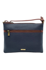 An image of the Nova Leathers Crossbody Bag With Zip Pocket
