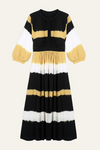 An image of the BA&SH Valeria Dress Tie Dye Design