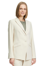 An image of the Betty Barclay Blazer Jacket in the colour Pastel Sand.