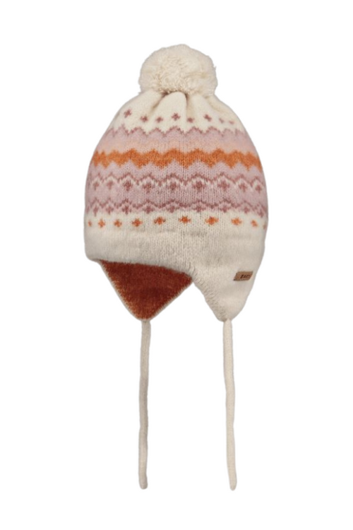 An image of the Barts Jalem Earflap Baby Hat in the colour Cream.