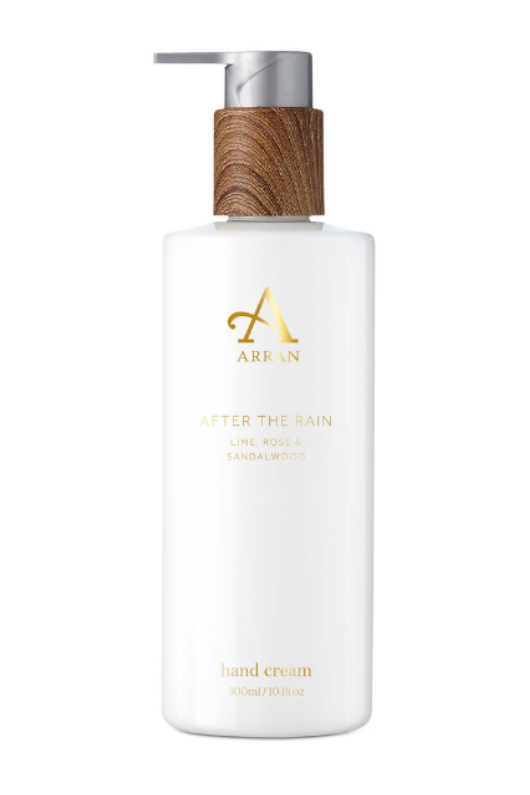 An image of the ARRAN Sense of Scotland After The Rain 300ml Hand Cream.