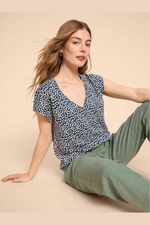 An image of the White Stuff Ivy Linen V-Neck Tee