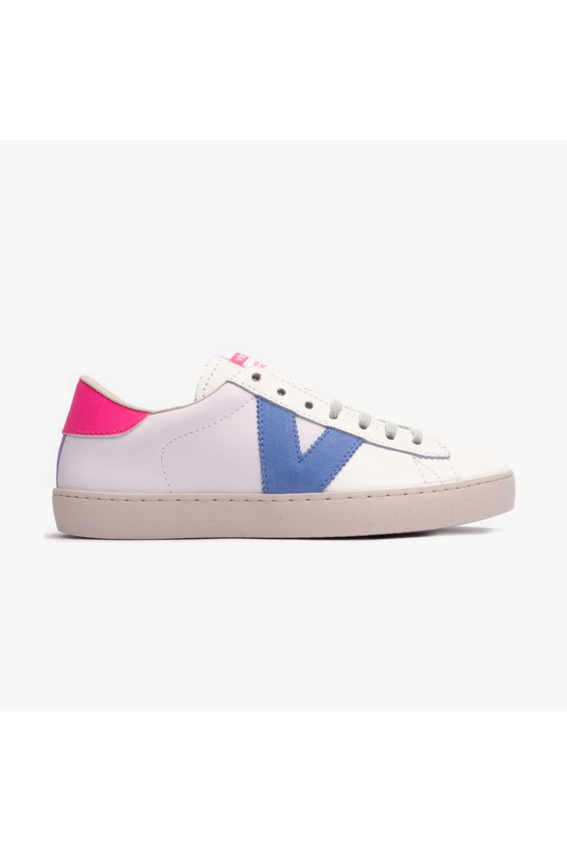 An image of the Victoria Berlin Leather & Neon Trainer