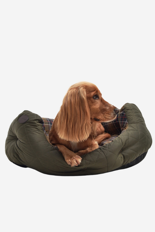 An image of the Barbour Quilted Dog Bed 30 Inches