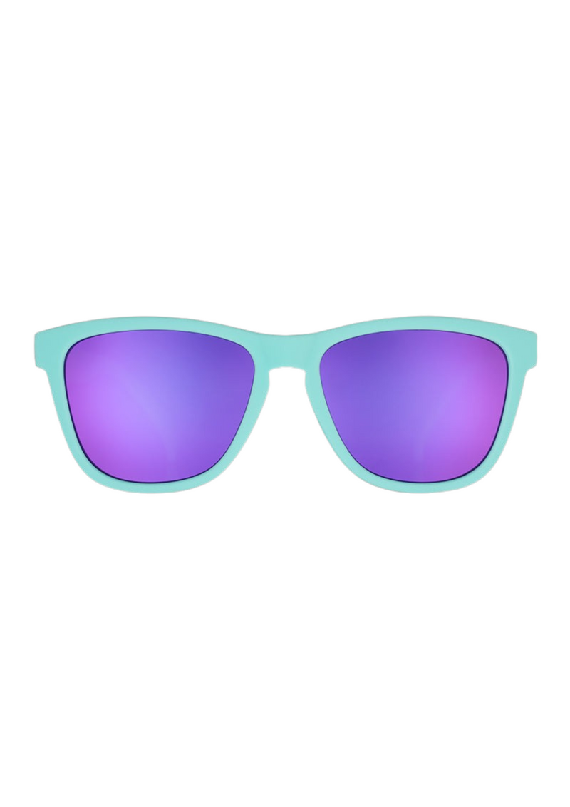 An image of the goodr Sunglasses Electric Dinotopia Carnival Sunglasses