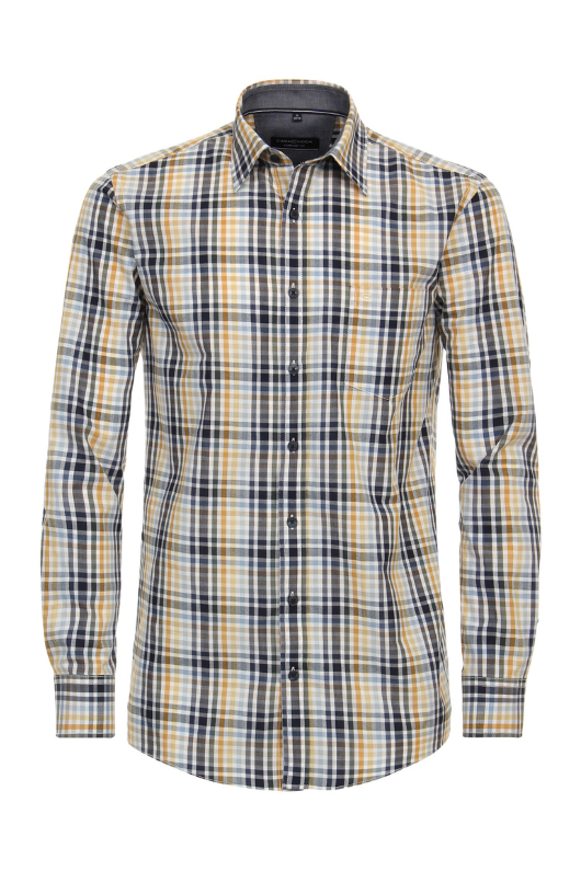 An image of the Casa Moda Long Sleeve Check Shirt