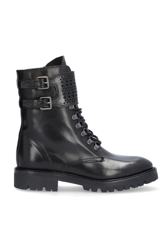 An image of the Alpe Leather Buckle Detail Boot