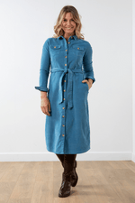 An image of the Lily & Me Midi Shirt Dress