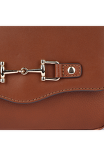 An image of Ashwood Leather 'Leather Crossbody Bag' in colour tan