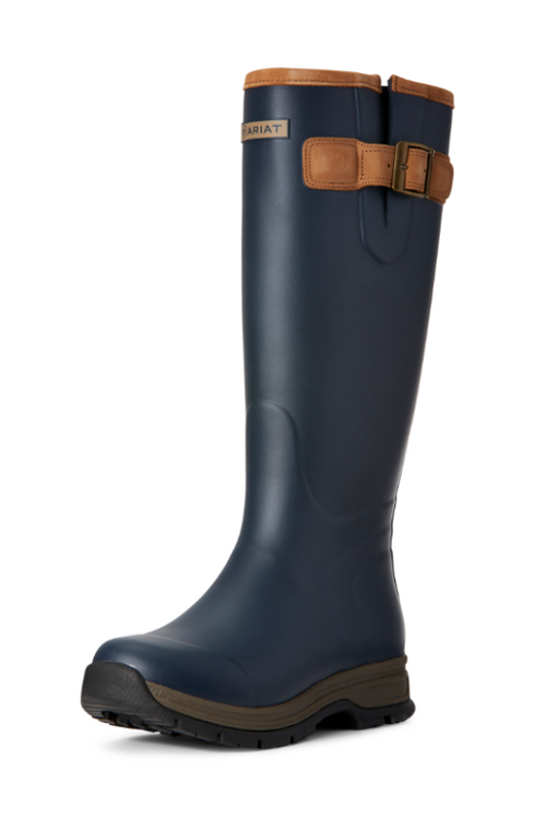 An image of the Ariat Burford Waterproof Rubber Boot in the colour Navy.