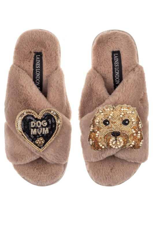 An image of the Laines London Classic Slipper Dog Mum