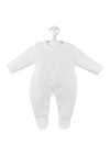 An image of the Dandelion Clothing Knitted Bunny Onesie With Satin Neck Bow