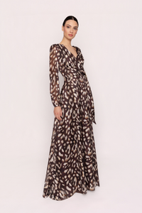 Long Dress with Crisscross Bodice