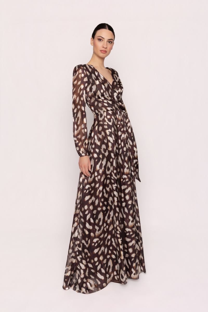 Long Dress with Crisscross Bodice
