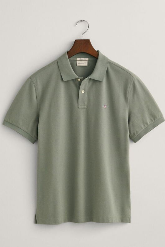 An image of the Gant Regular Fit Shield Pique Polo Shirt