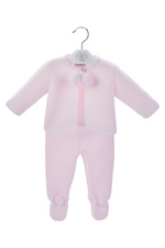 An image of the Dandelion Knitted Pom Pom Top & Trousers