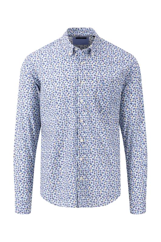 An image of the Fynch-Hatton Long Sleeve Print Shirt