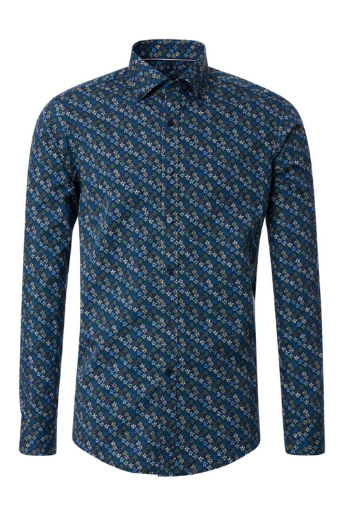 An image of the Casa Moda Casual Fit Print Shirt