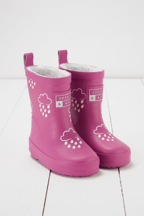 An image of the Grass & Air Colour Changing Kids Wellies