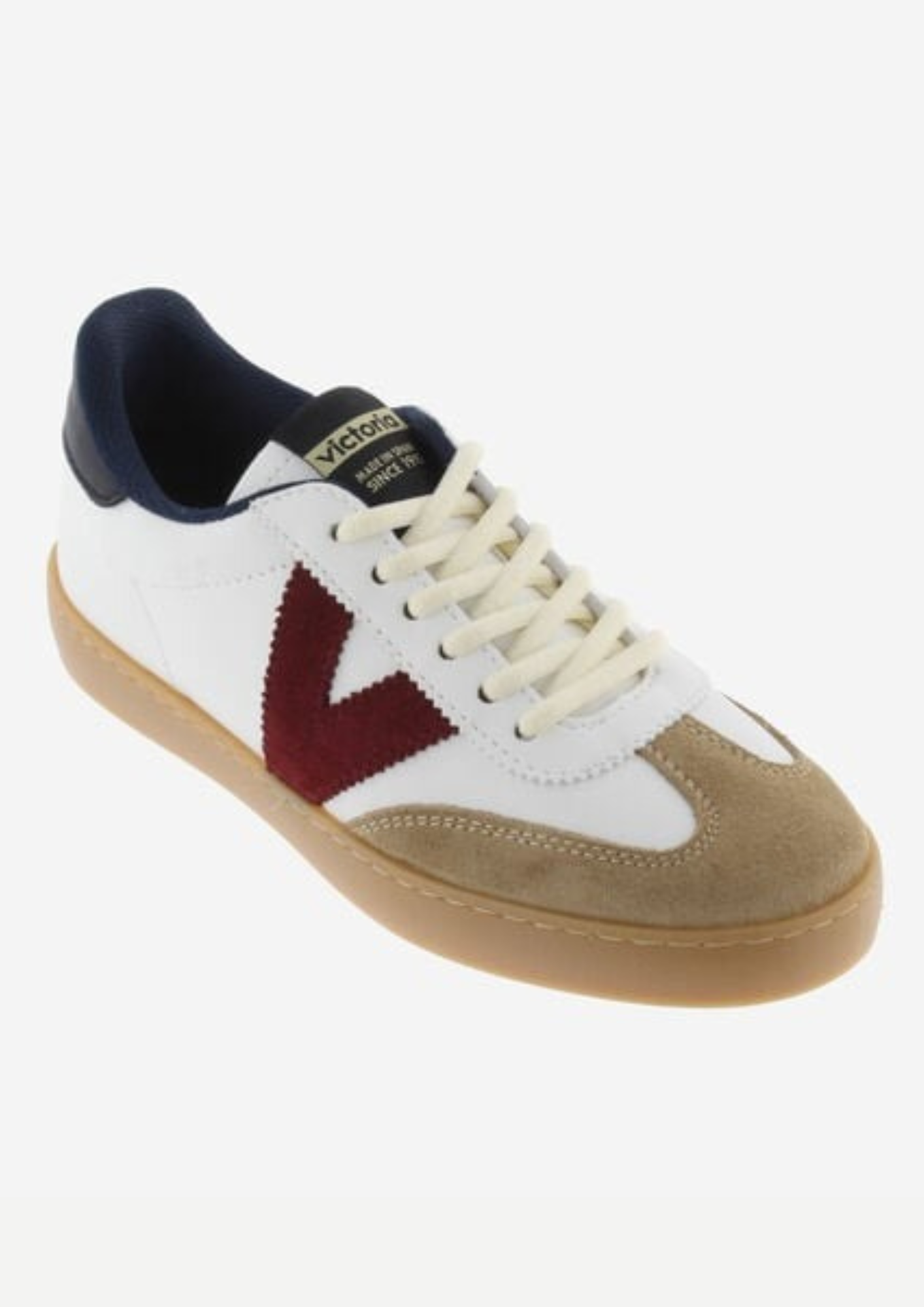 An image of the Victoria Berlin Cyclist Leather & Suede Trainer