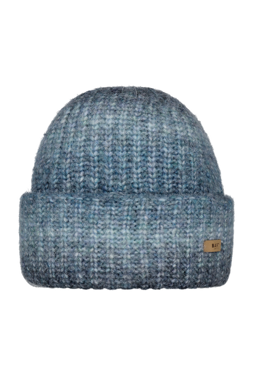 An image of the Barts Vreya Beanie in the colour Blue.