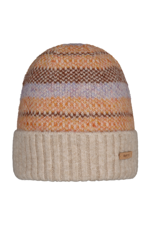 An image of the Barts Shari Beanie in the colour Light Brown.