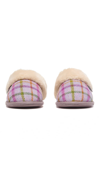 Pippa Faux Fur Lined Harris Tweed Mule