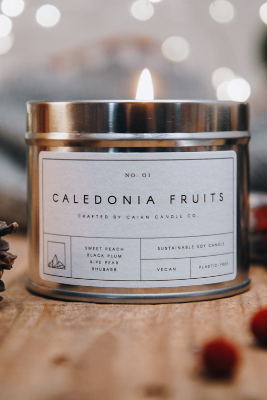 An image of the Cairn Candle Tin Candle