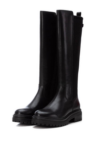 An image of the Carmela Heeled Leather Long Boot
