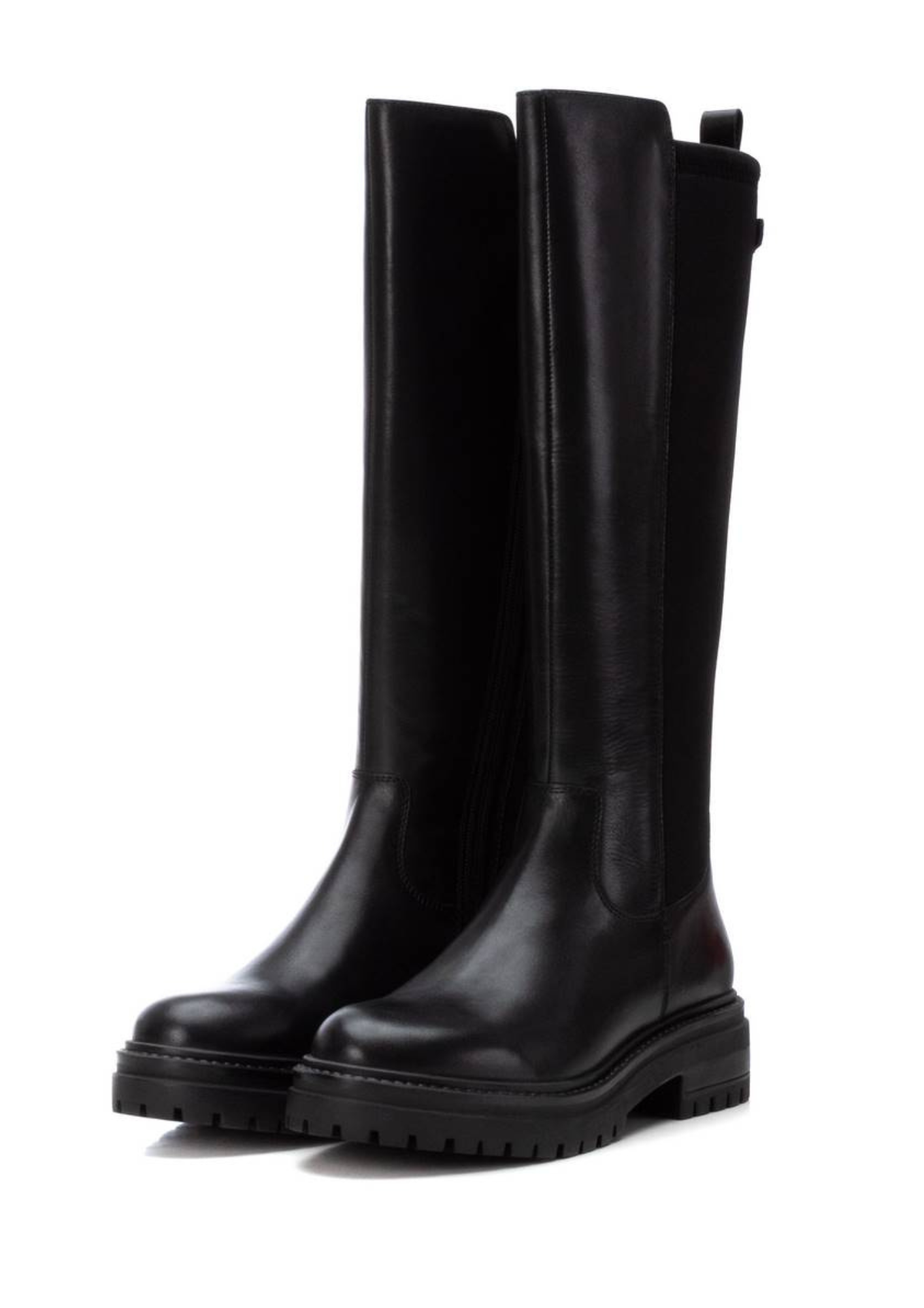 An image of the Carmela Heeled Leather Long Boot