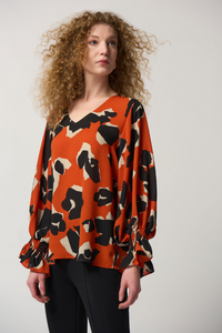 An image of the Joseph Ribkoff Pattern Blouse