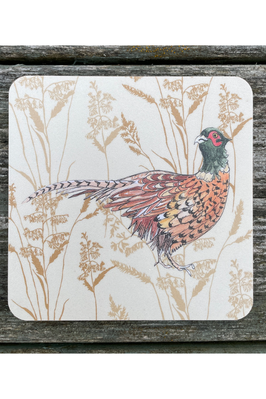 An image of the Vanessa Bathgate Pheasant Coaster