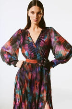 An image of the Joseph Ribkoff Pleated Midi Dress
