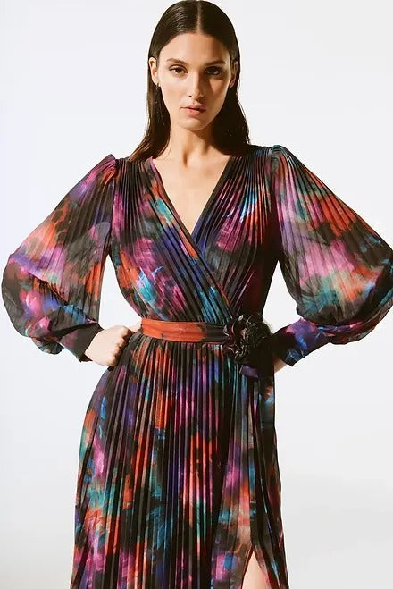 An image of the Joseph Ribkoff Pleated Midi Dress