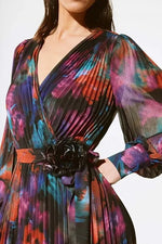 An image of the Joseph Ribkoff Pleated Midi Dress