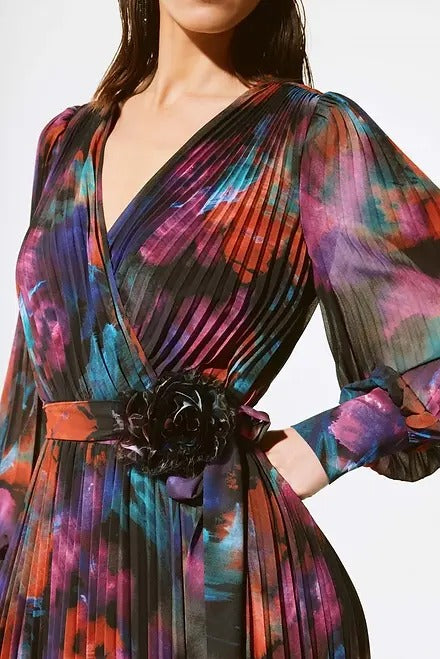 An image of the Joseph Ribkoff Pleated Midi Dress
