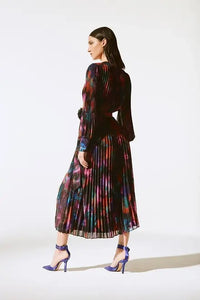 An image of the Joseph Ribkoff Pleated Midi Dress